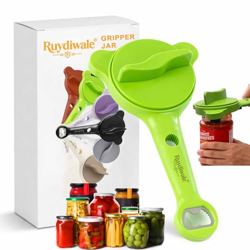 Ruydiwale 4-in-1 Adjustable Jar Opener for Seniors