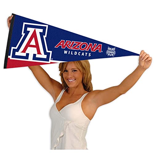 college flags amp banners co arizona wildcats pennant full size felt