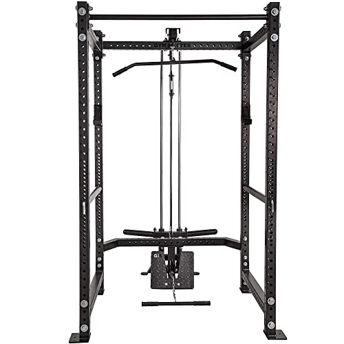 GYM MASTER GM3 Weight Lifting Power Rack Squat Cage with Dual Cable System - H206cm/D90cm - Image 2