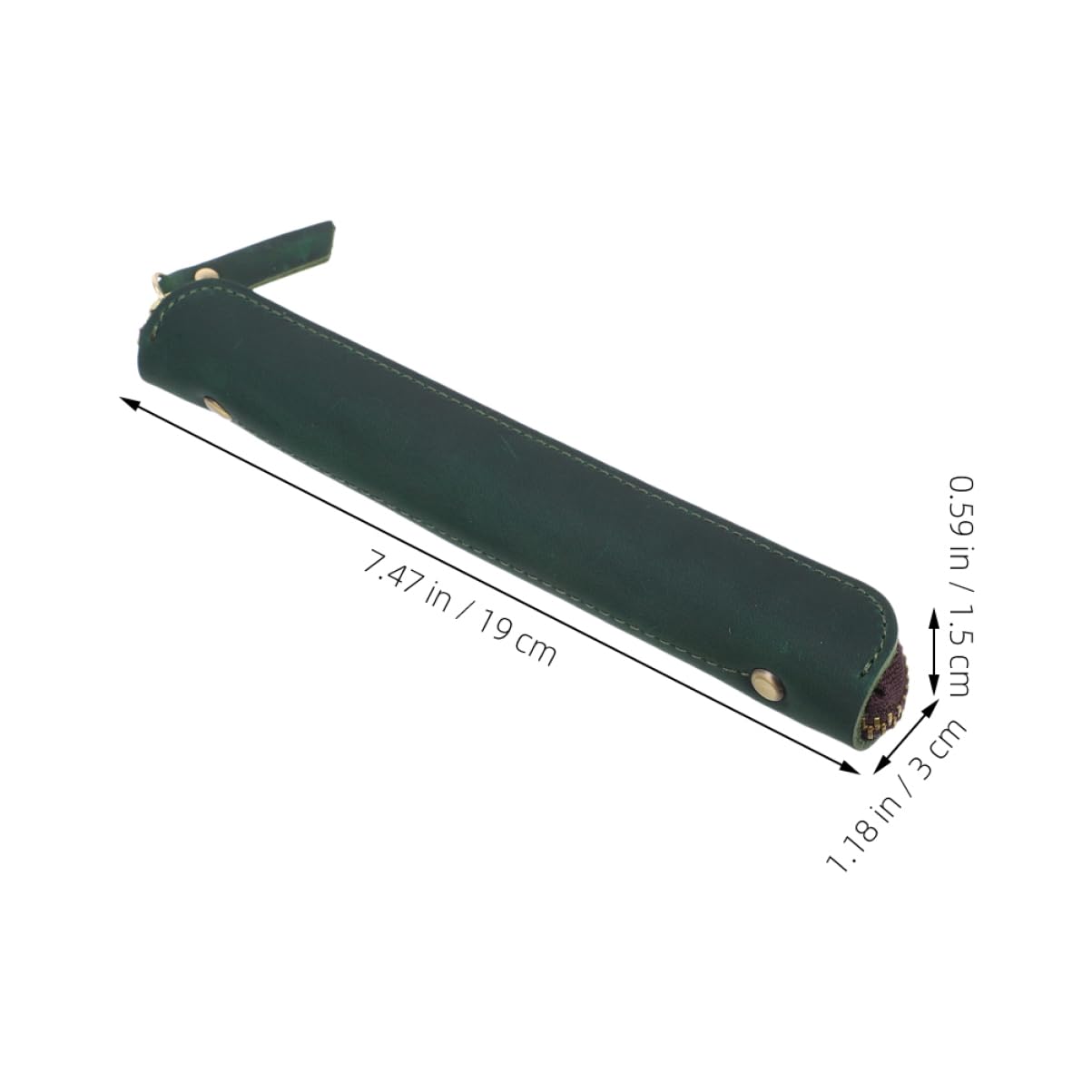2 Piezas Estuche para Lápices de PU Vintage Unidades Bolsa de Lápices Portátil de Bolígrafos Monedas y Accesorios Diseño Elegante y Resistente para Estudiantes y Profesionales