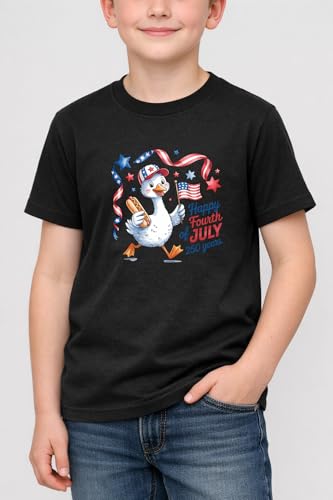 Image of Boys Constitution Day 250 Anniversary USA Shirt Independence Shirt 3-8T | for Kids Boys Girls Toddlers 3T-8T, 4th of July Dinos Flag Patriotic Tee, Independence Day