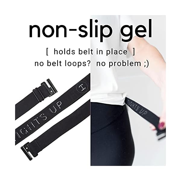 Tights Up Stretch Belt | Fully Adjustable Waist Belt | Metal Free Elastic Belt | Men and Womens Belt | Great JEAN Belt | Ceinture Femme | Black Belt - Image 6