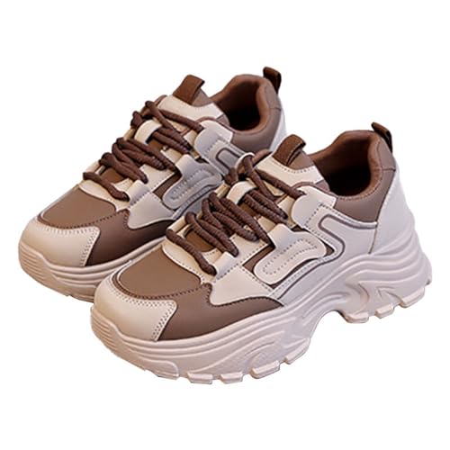 Chaussures de sport pour femme avec agrandissement de la hauteur et maille extérieure aérée
