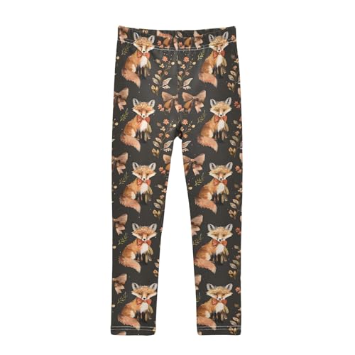 Butterflies Elegant Ox Girls Leggings Athletic Pants Tights Stretch Bottom