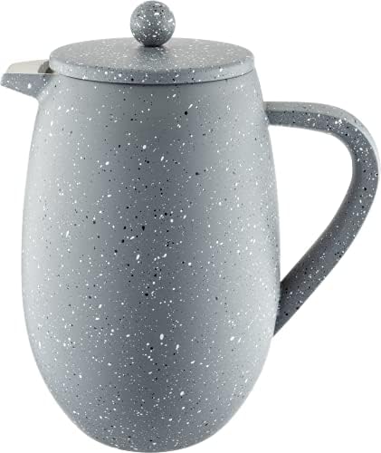 Café Ole 12 Cup Double Walled Bellied Cafetiere French Press Coffee Maker, Mirror, 1.5 Litre, BFD-12