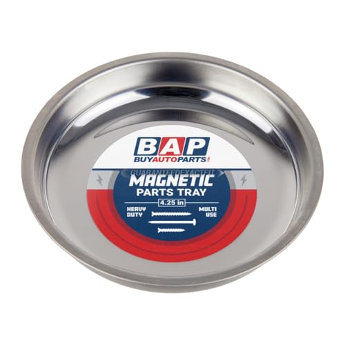Magnetic Tray - Stainless Steel Magnetic Parts Tray 4 1/4-Inch Diameter - BuyAutoParts 12-100101BP New