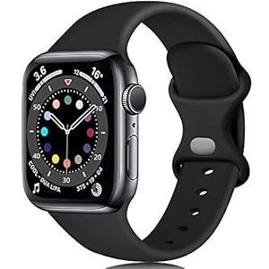 Armband Kompatibel mit Apple Watch Armband 38mm 42mm 40mm 44mm 41mm 45mm 46mm 49mm Ultra, Weiches Silikon Ersatz Armband Kompatibel mit iWatch SE Series 10 9 8 7 6 5 4 3 2 1
