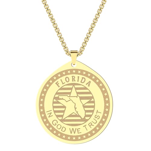 Collier State of Florida unisexe en ras du cou pour homme et femme