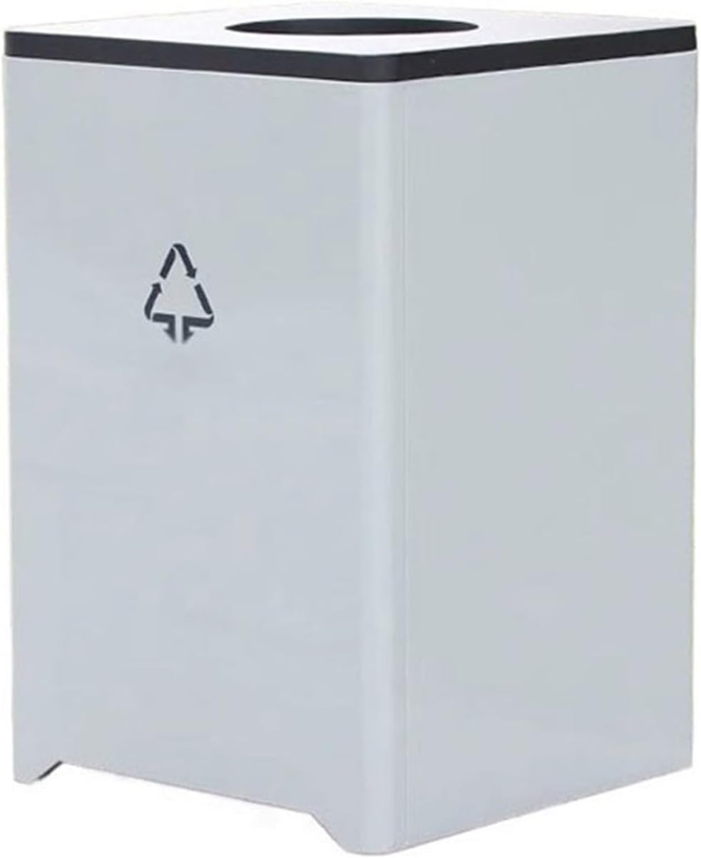 Outdoor Waste Bin Large Capacity Outdoor Waste Bin Lockable Metal Waste Bin 145L Large Commercial Waste Bin, Heavy Duty Waste Bin (Black)