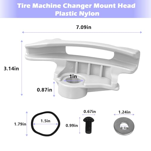 Image of 3 Pack TC184432 Tire Changer Low Profile Mount Head Compatible with Coats Tire Machine Duck Head Replaces TC184432 8184432 8184426 Nylon Mount /Demount Head Kit
