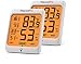 Produktbild ThermoPro TP53 digitales Thermo Hygrometer Innen Raum Thermometer Temperatur und Luftfeuchtigkeitmessgerät für Raumklimakontrolle, 2er Set