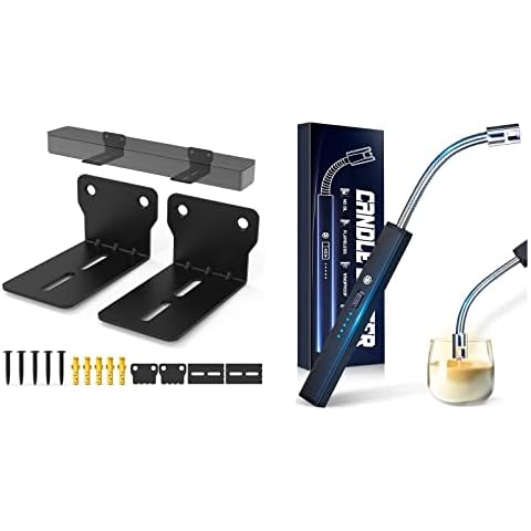 CAREVER Electric Lighter for Candle USB Rechargeable and Sound Bar Mounts Wall Brackets Cover