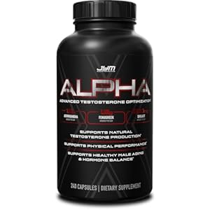Alpha JYM X Advanced Hormone Optimization, Vitality, Optimization, DHEA, Ashwagandha, Boron, Shilajit, Fenugreek, Eurycoma, Damiana, Quercetin, DIM, JYM Supplemental Science, 240 Vegetarian Capsules