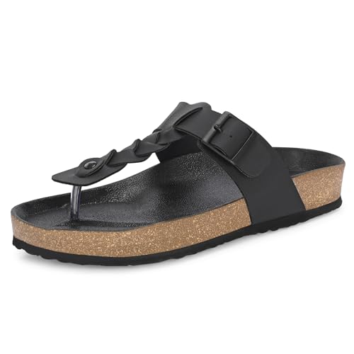 Image of Centrino Men's Berkin-Style Slip-On Sandals | Open Toe Design | Soft PU Footbed | Lightweight & Comfortable | Arch Support | On-Grip Sole | Casual Outdoor Wear (6867)
