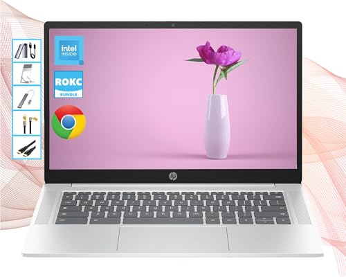 HP Chromebook with Gemini-AI Chrome OS | 14C`HDXN[ | 4GB LPDDR RAM | 128GB SSD & 128GB |[^uSSD | Intel 4RACPU | EFuJ | USB