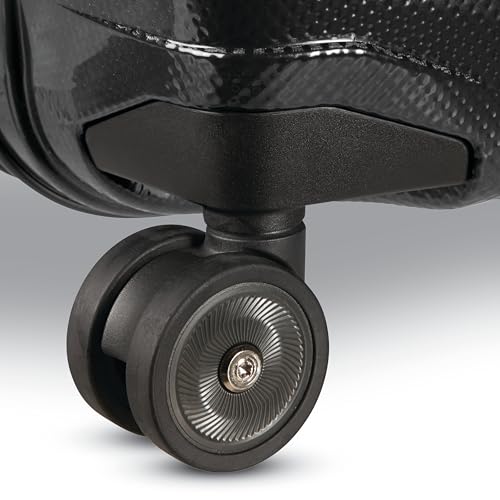 Image of Samsonite Proxis Medium Hardside Luggage with Dual Spinner Wheels - Innovative Roxkin Lightweight Shell With Ultimate Durability- Includes TSA Lock, Ergonomic Telescoping Handle - Black