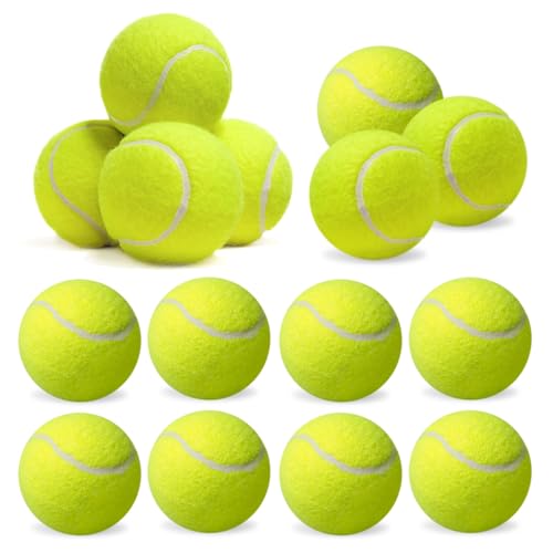 Tennisbälle 15 Stück - Freizeit Tennisbälle für Kinder, Anfänger & Hunde, Tennis Balls für Tennisunterricht, Ballmaschinen & Hundespaziergänge