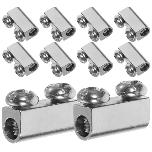 Gadpiparty ���C���[���[�v�N���b�v 1-15mm �P�[�u���N�����v 10�Z�b�g �X�e�����X�� �ϋv���d�� ��������Œ�p �H�� �L���Ŕ� �Ɩ��p���[�v�t