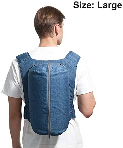 WoodyKnows Side-Sleeping Backpack, Breathing Aids for Sleep, Relieves Snoring Caused by Supine Sleep Position, Inflatable & Portable Back Pillow (Backpack, Small)