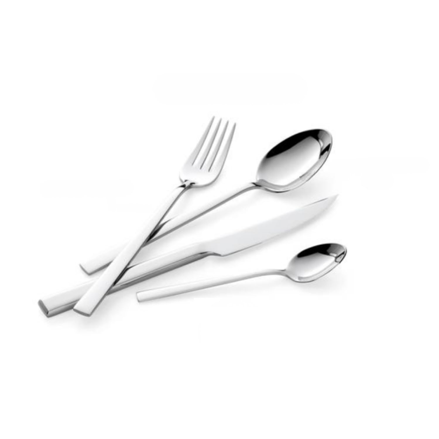 Lagostina Giada Set Servizio Posate Acciaio Inox 18/10 per 6 Persone, 24 Pezzi, con 6 Forchette, 6 Coltelli Tavola, 6 Cucchiai, 6 Cucchiaini Caffè, Spessore 3.5 mm, Finitura Lucida a Specchio
