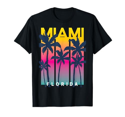 Cool Miami Florida Graphic Design Tees, I Love Miami, Miami Maglietta