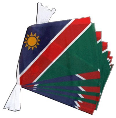 Guirlande drapeau Namibie 5,9 m aux finitions soignées pour réception