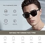 DEMIKOS Sunglasses Men Polarized Sunglasses for Womens Trendy Retro Mirror Lens for Driving Fishing UV400 Protection - Image 2