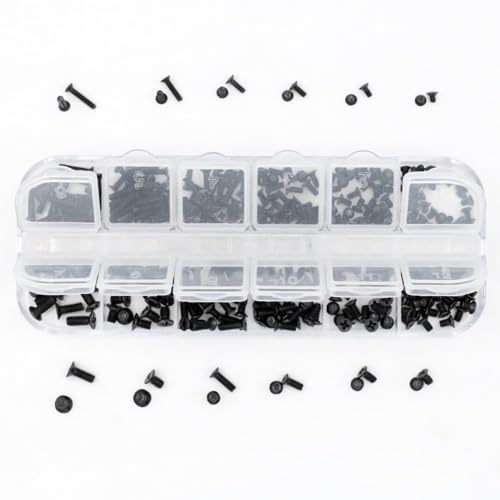 PC ネジセット ねじ 240本入り 12種類 M2 M2.5 M3 ノートPC用ネジ ラップトップ スクリューセット 極小ネジ ssd ネジ 収納ケース付き 交換用ノートパソコンねじ 12サイズ