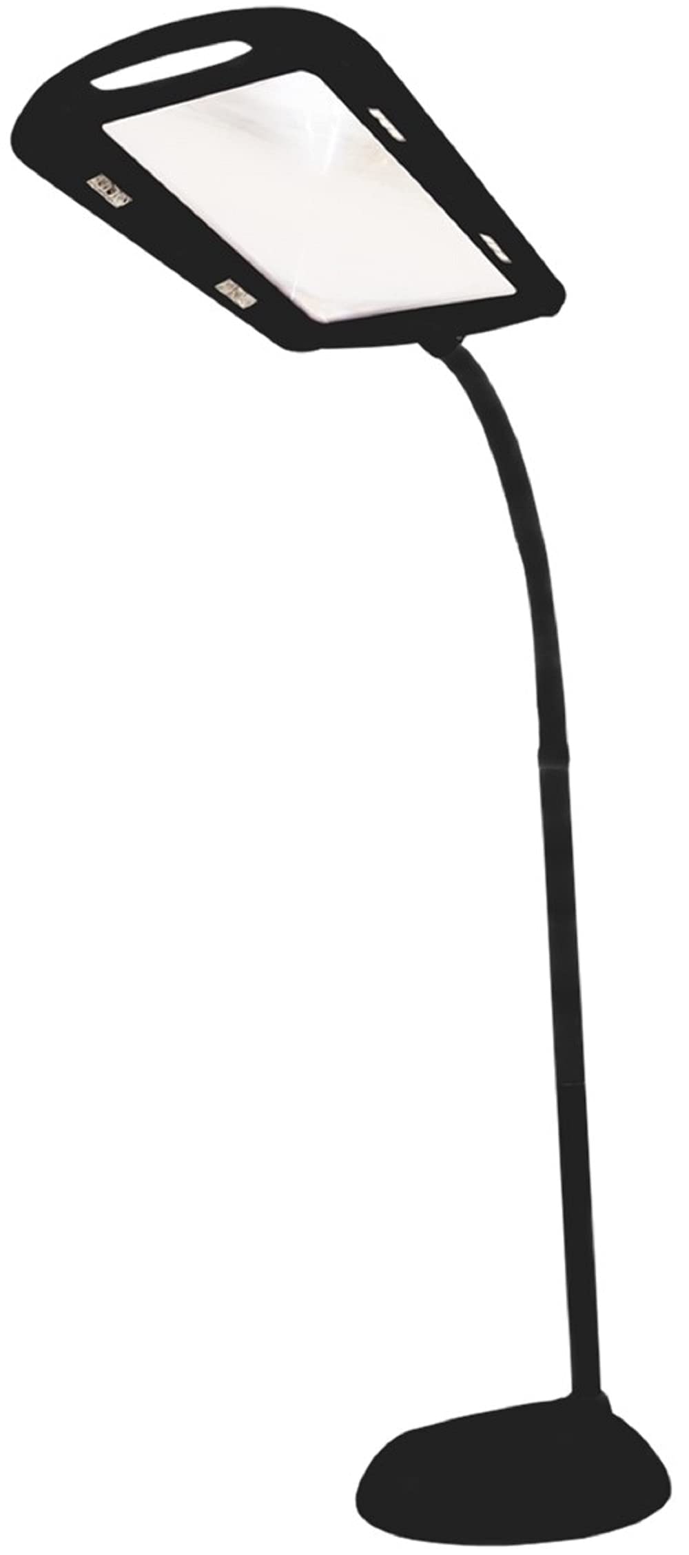Lampa powiększająca Maxi 12 diod LED do postawienia - 5 x powiększenie, obracane, do czytania, majsterkowania, szycia, haftu i innych precyzyjnych czynności - 160 cm (olbrzymie)
