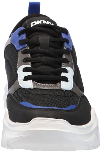 DKNY Men's Rubber Sole Round Toe Shape Lace-up Sneakers2
