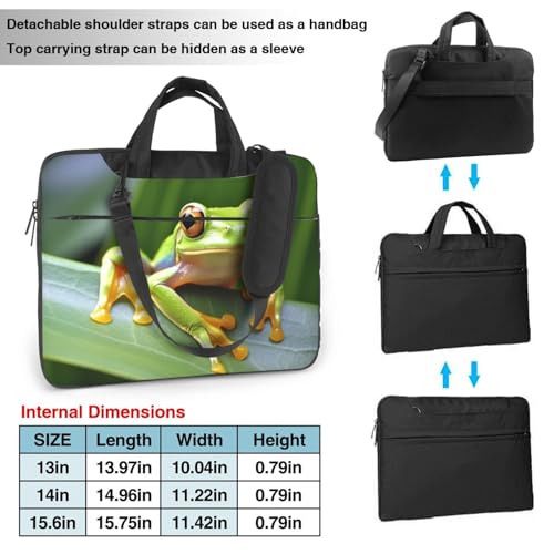 Bolso de hombro para portátil KHiry negro 14 pulg miniatura 2