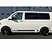Rtyuiop California T6 30 Edition Car Door Side Skirt Stripe Sticker, per Volkswagen VW Multivan Transporter T4 T5 T6 Accessori