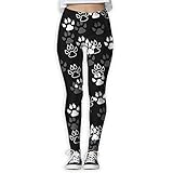 Flying XIE Womens Bear Paw Print Workout Leggings Comfort Waist Yoga Workout Legging Pants Crazy Pants for Women&Girl