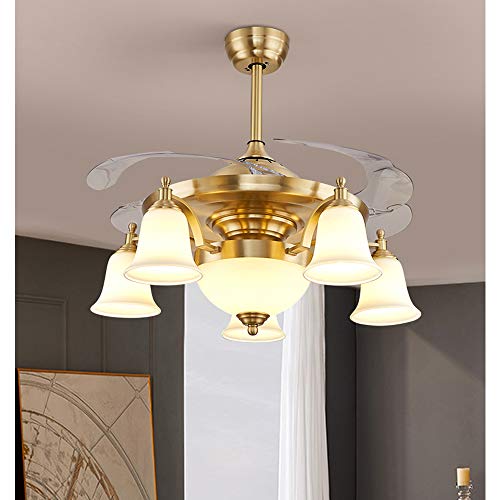 Image of Ceiling Fan Light Covers, Transitional Style Bell Frosted Shade, Milky Scavo Glass Alabaster Shade, Perfect Ceiling Fan Globes Replacement Glass Accessories, Standard 2-1 /8 inch Fitter Size, Pack of 4