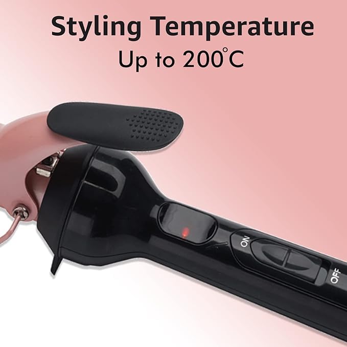 Vega Bubble Hair Curler for Women with 25x142mm Barrel Ceramic Coated Barrel & Quick Heat Up for Bouncy Looking Curls, Fast Heatup, Suitable for All Hair Types, (VHCH-07), Black - Image 6 thumbnail