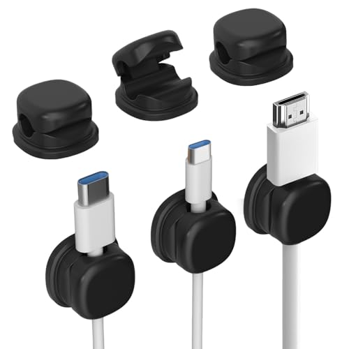 Cord Organizer Holder, 2025 New Desk Cable Management, Cable Clips Organize Phone Charging Cords...