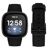 SKYLET Bands Compatible with Fitbit Versa 3/Fitbit Sense Women men, Soft Geniune Leather Replacement...