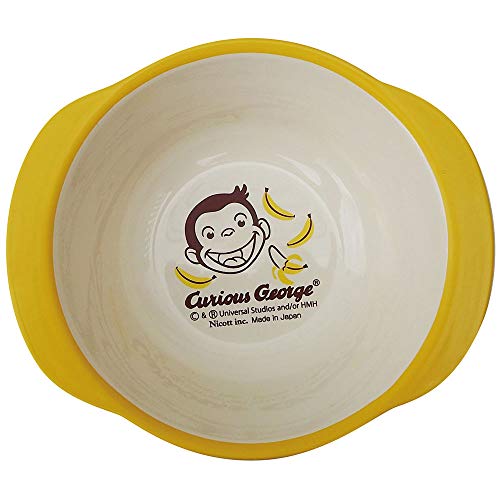 おさるのジョージ LIC-0216 漆耳付きボウル 300ml ニコット(Nicott) Curious George キッチン ベビー ランチ 子供 食器 キャラクター ギフト プレゼント