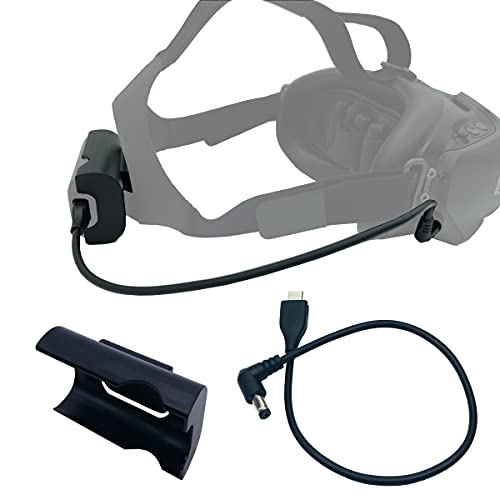 FPV Goggles V2 Battery Bracket Holder and Power Cable Compatible with DJI FPV Combo Goggles V2, Battery Recharging Wire Clip for FPV Goggles V2 Accessories (Power Cable + Battery Bracket)