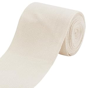 Yxbzkgdcng Baumwoll-Twillband Fischgräten-Schrägband 7,6 cm