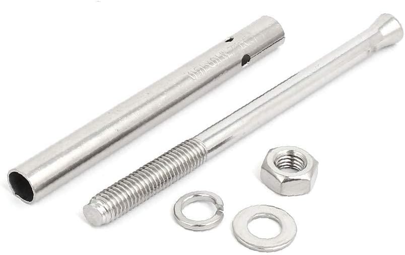 Tornillo de expansión, Manguito de conexión for aire acondicionado acero inoxidable con perno expansión, 3 piezas