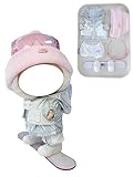 MOFABIA Clothes for 17cm Doll, 5 Pcs Doll's Sports Wear Outfits Gym Clothes Headband Shoes Accessories Luxury Stylish Adorable Dolls Clothes(No Doll) (Kitty Snowboard Pink)