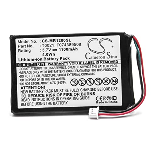 vhbw Li-ION Batterie 1100mAh (3.7V) pour système de Navigation GPS Magellan Roadmate 1200 (3 Fils), 1210 (3 Fils)