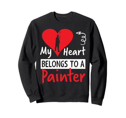 Valentines Day Design - My Heart Belongs to a Painter Felpa