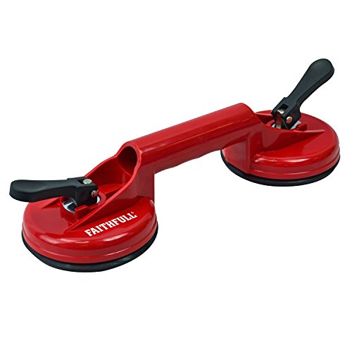 Faithfull Double Pad Suction Lifter 120mm