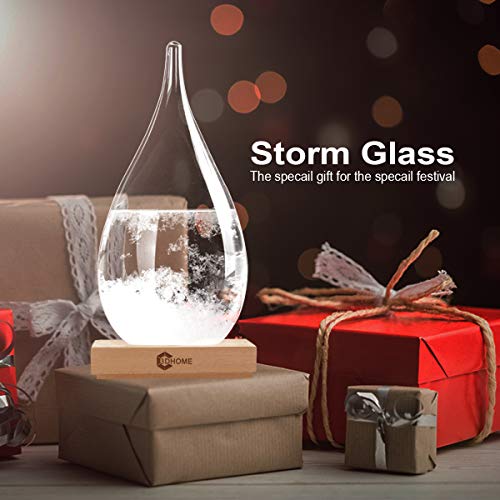Sturmglas 3Dhome Kreatives Wassertropfen Glas Barometer zur Wettervorhersage