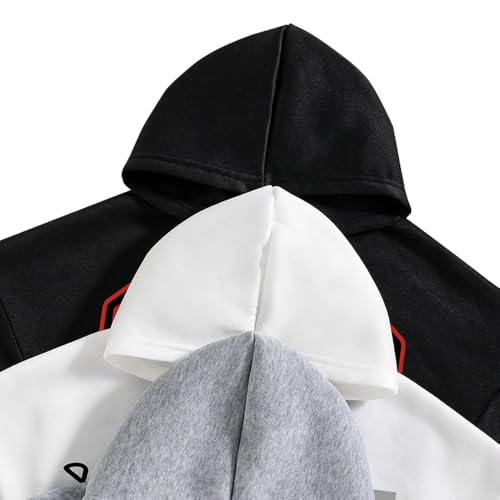 Nivne Tco Hoodies for Toddler Boys - Alphabet Pattern Printing Boys' Sweatshirts -3 Pack Top Boys Warm Hoodie (3-7 years) - Image 3