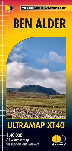 Pocket Size Map Ben Alder Mountain Mini XT40 Waterproof For Walkers Runners