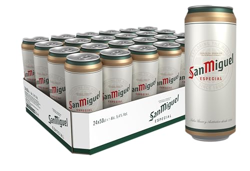 San Miguel Especial, Birra Lattina, Cassa, Pacco da 24x50cl