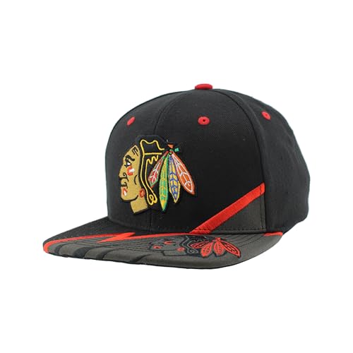 ZHATS NHL Officially Licensed Adjustable Snapback Hat Flat Bill Z11 Bolt